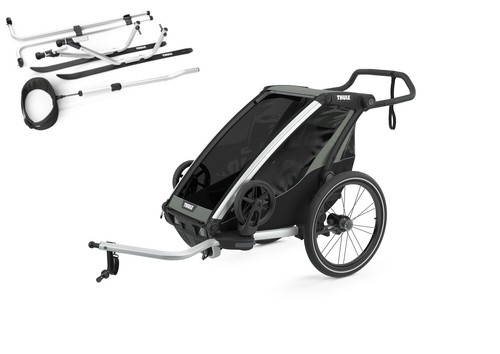 Thule Chariot Lite 1er Single Multisport Fahrradanhänger Anhänger Agave Grün ...