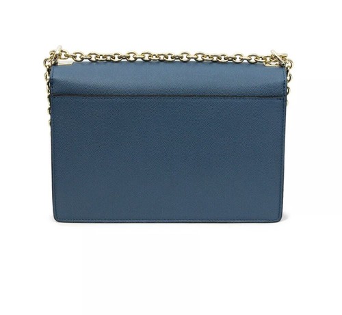 Woman bag Furla Mimi' S crossbody blue leather and shoulder piombo 1007405 - Picture 4 of 7