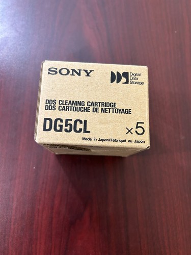 Sony 4mm-DDS Reinigungsbandkassette DG5CL - NEU VERSIEGELT (5er Pack)