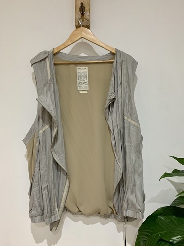 NWT River Island Grey Y2K Vintage Drape Sleeveless Biker Jacket Gilet Size 18 XL - Picture 2 of 6