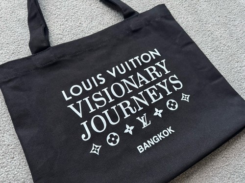 Louis Vuitton Bangkok Visionary Journeys Exhibition Tote Bag Black - Picture 2 of 6