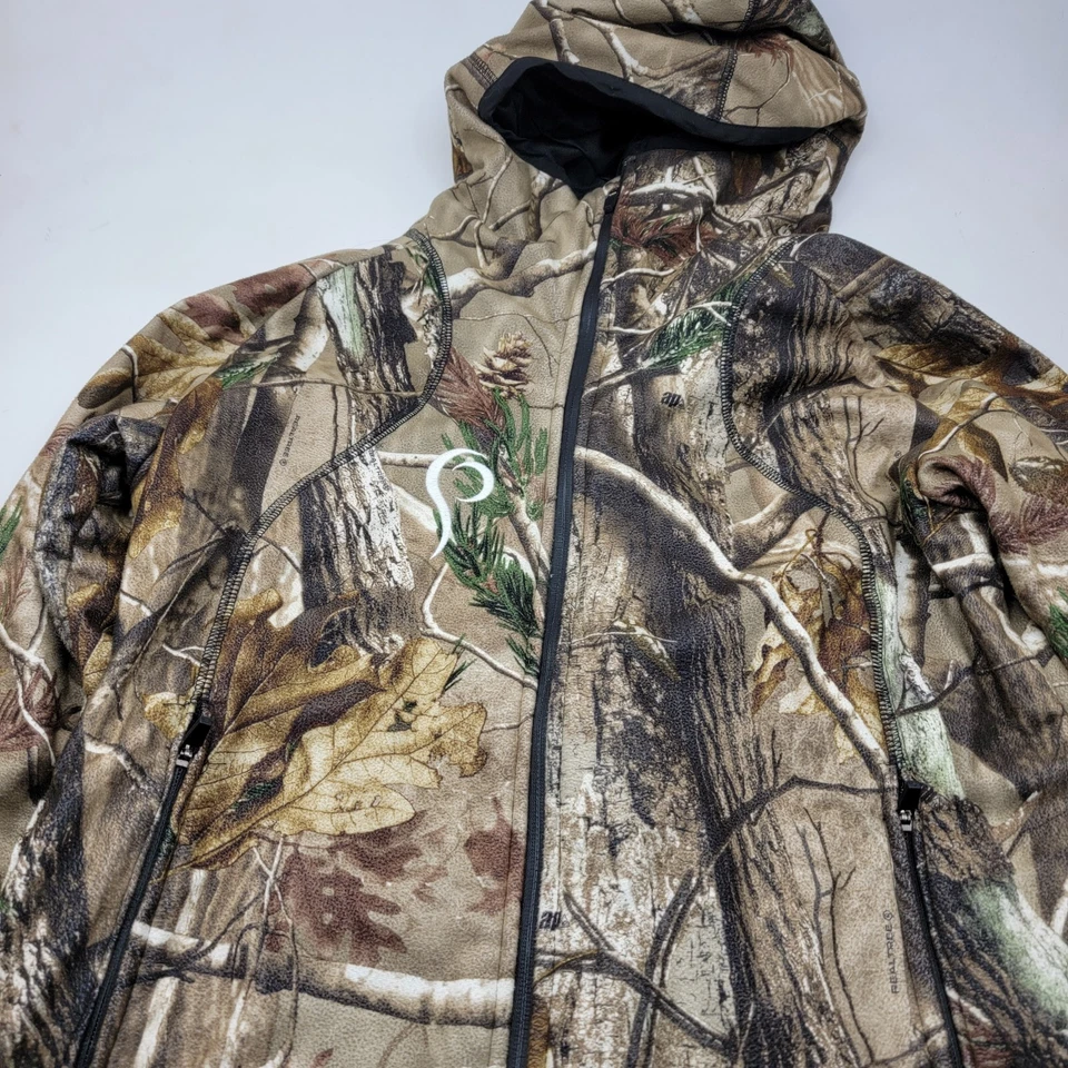 Prois Womens Hooded Realtree Camo Hunting Jacket Mid Weight Size Large - Image 2 of 4