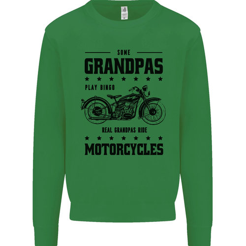 Some Grandpas Funny Biker Motorbike Bike Kids Sweatshirt Jumper - Picture 6 of 77