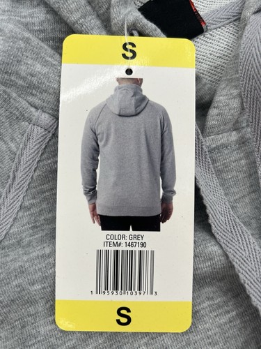 32 Degree Heat Men’s Grey French Terry Long Sleeve Hooded Sweatshirt Size Small - Picture 6 of 6