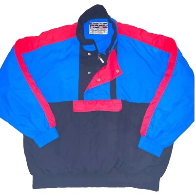 Vintage Head Sportswear 80s Jacket Mens Medium Color block