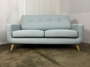 Kandinsky Medium Retro Modern Sofa Snuggler Duck Egg Blue Oak Leg Image Is Loading Kandinsky Medium Retro Modern Sofa Snuggler Duck Egg