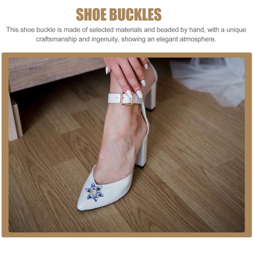 1 Par de Clips para Zapatos Estrás Clips para Zapatos Boda Fiesta Clips para Zapatos Zapato de Novia - Imagen 7 de 9
