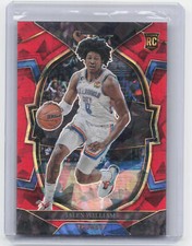 2022-23 Panini Select #90 Jalen Williams Red Cracked Ice Prizms