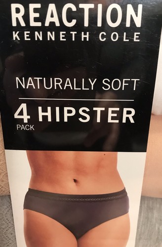Reaction Kenneth Cole Women's Naturally Soft 4 Pk Lace Trim Hipster Underwear - Picture 5 of 8
