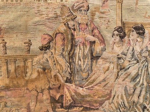 French Tapestry,Vintage Pictorial Tapestry, Beautiful Home Decor Tapestry 2x3 ft - Picture 7 of 12