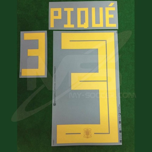 OFFICIAL SPAIN ESPANA HOME WORLD CUP 2018 DEKOGRAPHICS PRINT - Picture 13 of 27