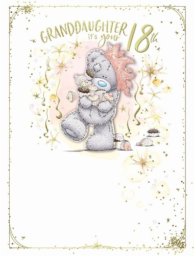 Tarjeta grande de felicitación de cumpleaños 18 y 21 de Me to You nieta - Imagen 6 de 7