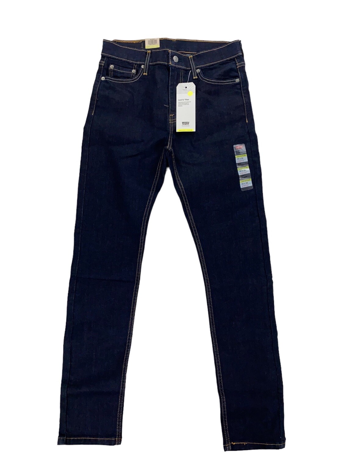 НОВЫЕ мужские джинсы Levis Strauss 510 Skinny Stretch Flex темно-синего цвета, размер 30x32
