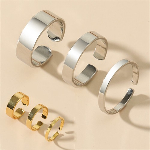 Adjustable silver plating Thumb/Toe/Finger/Knuckle Ring Band  Men/Women - Picture 1 of 11