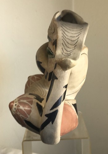 VINTAGE SIGNED TITLED STUDIO ART POTTERY CERAMIC SCULPTURE VASE KARIN SWILDENS - Bild 2 von 7