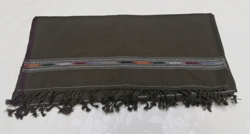 AFGHAN PATOO HANDMADE SAWATI WOOL SOLID PASHTUN SHAWL SCARF WRAP MENS WOMENS - Picture 16 of 16