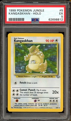 Pokémon TCG Kangaskhan Jungle 5/64 Holo Unlimited Holo Rare - Picture 3 of 4