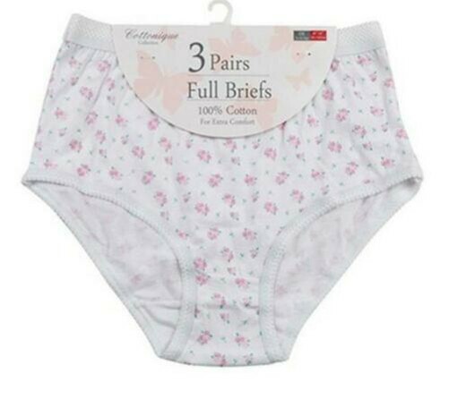 Mujer Pantalones Completo Braguitas Ropa Interior 100% Algodón Floral s l1600 - Mujer Pantalones Completo Braguitas Ropa Interior 100% Algodón Floral