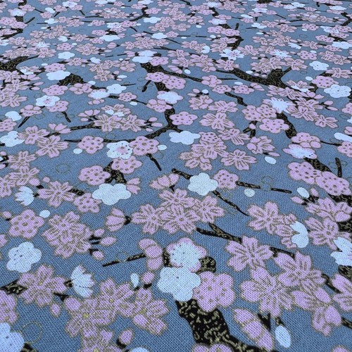 Tessuto Arredamento Abito Artigianale Orientale Foglio Giapponese Albero Fiori 100% Cotone - Foto 16 di 19
