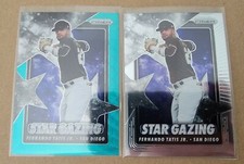 Fernando Tatis Jr Prizm Star Gazing Blue Wave San Diego Padres