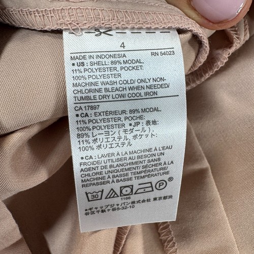 Banana Republic Keyhole Romper Women's 4 Pink Dusty Blush Short Sleeve - Picture 9 of 10