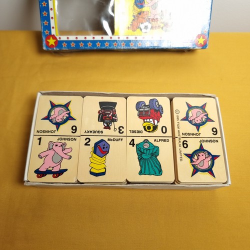 Vintage 1995 Johnson And Friends Wooden Dominoes 28 Pieces RARE - Picture 2 of 6