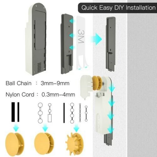Automatic Window Curtain Blinds Kit Motorized Blutooth App Remote Control - Picture 7 of 7