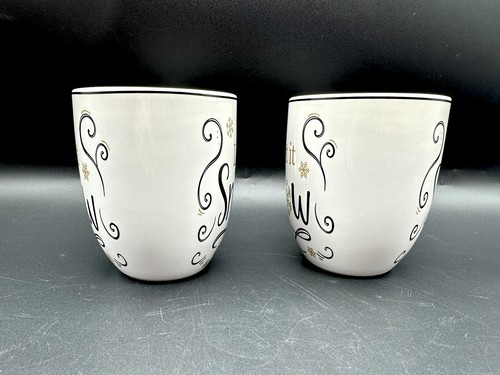 Two (2) Fitz and Floyd “Let It Snow” Holiday Mugs - Picture 2 of 7