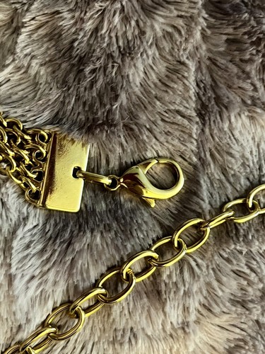 Vintage Gold Chain Belt Heavy Gold Tone 70s-80s 34โ Plus Extender ๐ - Picture 6 of 9