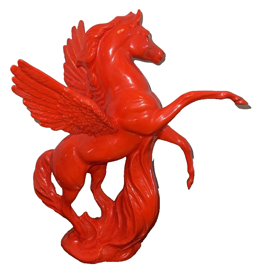 ACEITE MÓVIL PEGASO~CERÁMICA 15X13"~REGALADO PARA EMPLEADOS POR AÑOS DE SERVICIO~1947-82 Foto 4 de 4