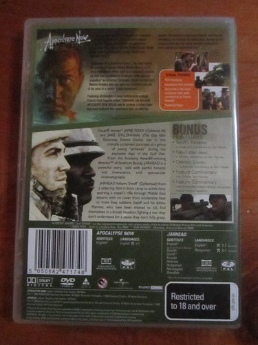 DVD WAR 2 DVD PACK JARHEAD & APOCALYPSE NOW GREAT ** MUST SEE **** - Picture 2 of 2