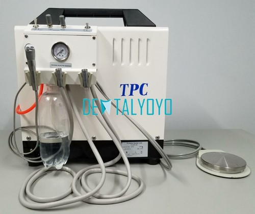 Unidad de turbina dental portátil autónoma TPC PC2635 con compresor de aire FDA - Imagen 2 de 6