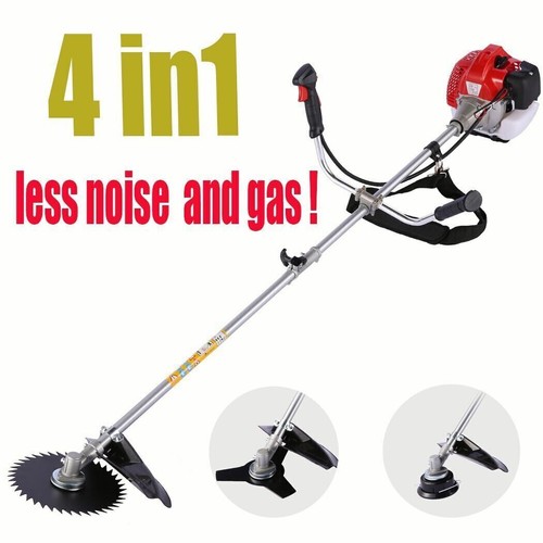 58cc 2-Stroke 4 in 1 Gas Straight Shaft String Grass Trimmer Brush Cutter Eater! - Picture 1 of 11