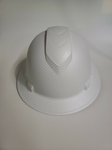Pyramex White Matte Graphite Full Brim Hard Hat W/ American Flag HP54116-BAF - Picture 4 of 6