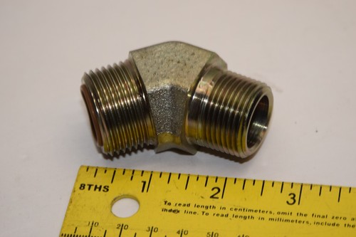 (2) NEU Parker Hyd Fitting Adapter 45 Grad O-Ring Stirnseite Dichtung Lok 3/4" NPT - O Ring - Bild 8 von 12