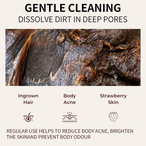 Morocco Black Soap Organic Black Soap 200g Cleansing Beauty Brightening Soap - Picture 7 of 12