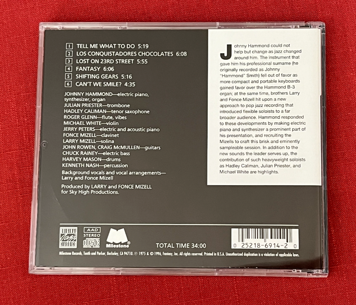 Gears by Johnny Hammond (CD, 1996) for sale online | eBay