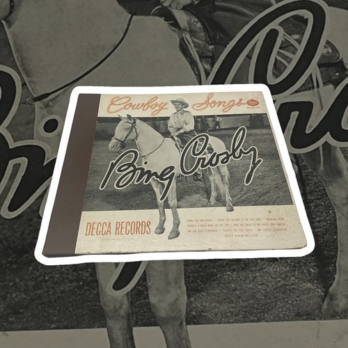 Bing Crosby Cowboy Songs 1949 Decca 3 Record Set 7 Inch 45 RPM Volume 1 HTF - Picture 4 of 20