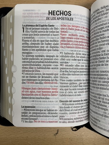 Biblia compacta letra Grande reina valera 1960 cierre negro indice 11 puntos - Picture 6 of 8