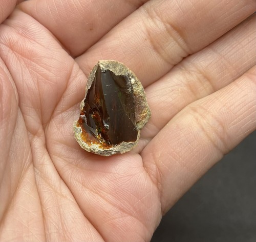 ¡Ópalo Shewa genuino de África! HERMOSO de aproximadamente 1 pulgada de largo de 6,1 g - Imagen 7 de 11