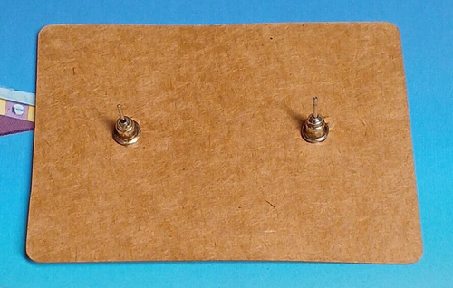 Supernatural TV Series Gold Tone Kansas KAZ2Y5 License Plate Earrings - Picture 5 of 5