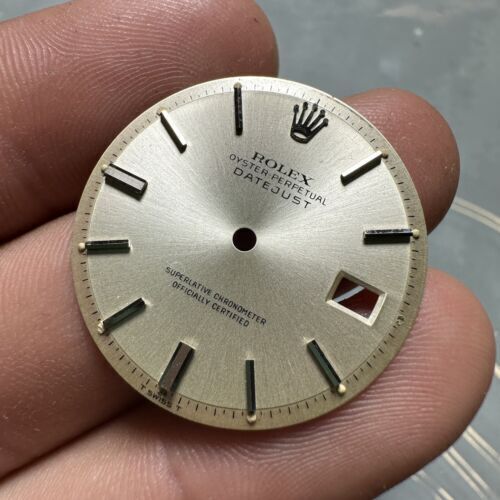 Rolex Datejust Plexy 1601 1603 1600 Vintage Dial Cadran Cadran T Suisse T - Photo 2 sur 4
