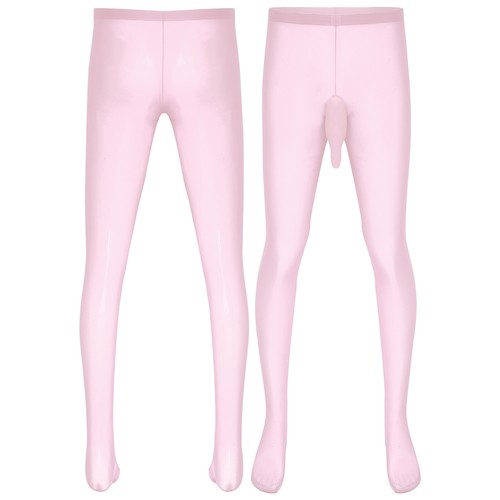 Mens Pantyhose Nylon Tights Skinny Bodystocking See Through Gay Pouch Clubwear - Bild 91 von 122