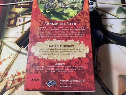 2014 MTG.BORN OF THE GODS INTRO PACK FACTORY SEALD. INSATIABLE HUNGER - Picture 5 of 5