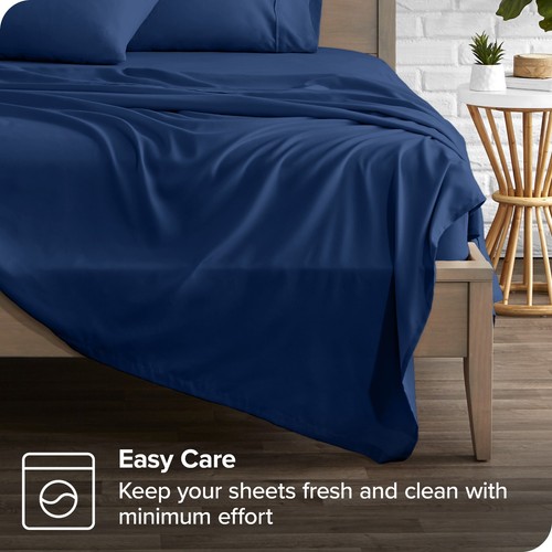 Bare Home Ultra-Soft Flat Sheets - Premium 1800 Collection - Double Brushed - Picture 24 of 48