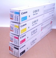 Canon C-EXV 51 Toner 4er Set  iR Advance C5535 C5540 C5550 C5560 mcybk OVP B