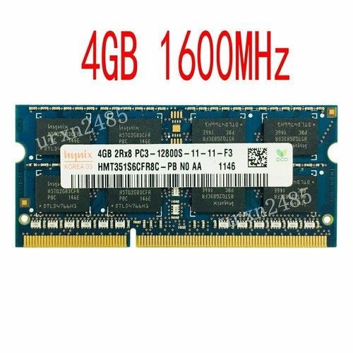 Hynix 16GB 8GB 4GB DDR3 1600MHz PC3-12800S CL11 SODIMM Laptop Memoria RAM LOT SP - Imagen 10 de 13