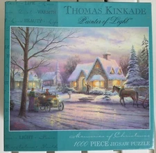 MEMORIES OF CHRISTMAS by Thomas Kinkade 1000 pc. Jigsaw Puzzle CEACO *NEW SEALED