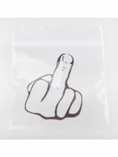 100 Resealable Baggies Finger 5cm x 5cm