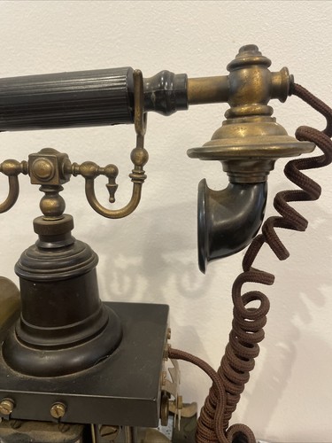 Único Teléfono Retro Romántico Vintage Estilo Antiguo Teléfono Fijo para Oficina en Casa - Imagen 11 de 14